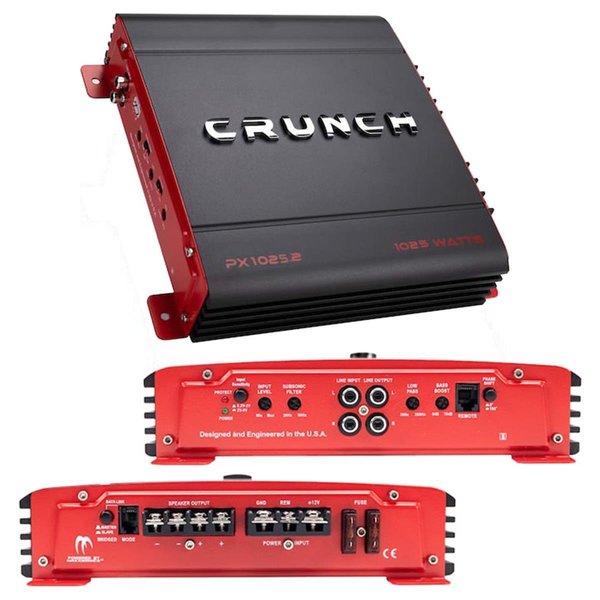 Crunch Crunch PX10252 1000W Power X Two Channel Car Audio Amplifier PX10252